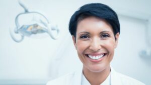 A Close-up Of A Dentist Smiling