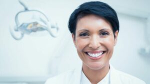 Close-up Of A Dentist Smiling