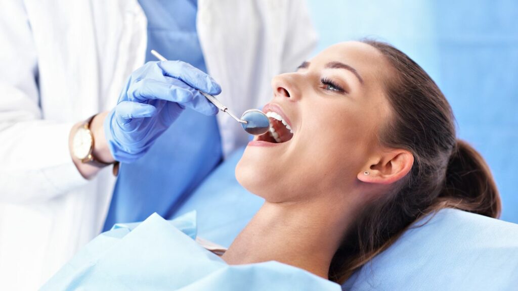 A Person Getting Dental Check Up
